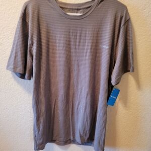 Columbia Gray Striped Men's Shirt